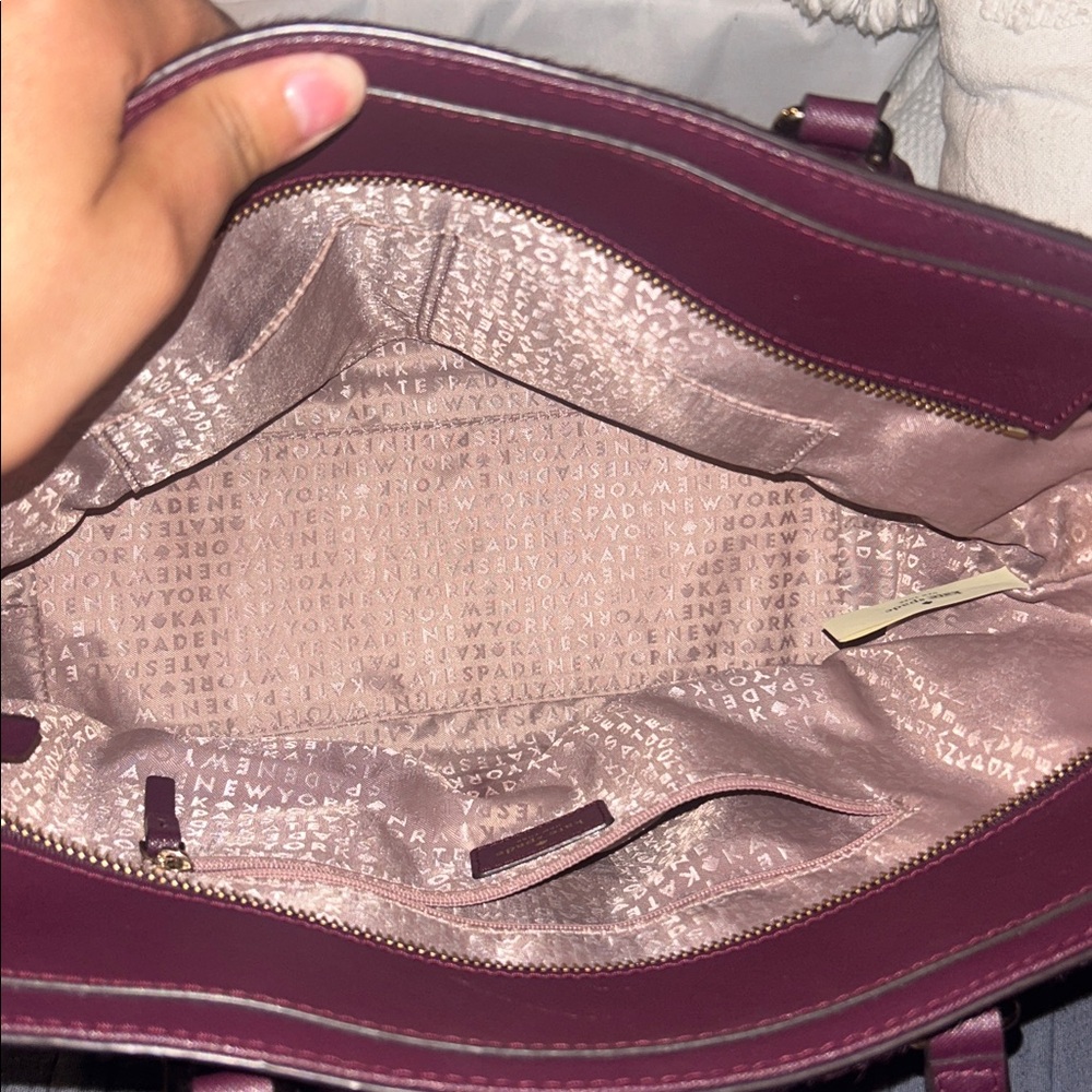 kate spade Plum and Wine Women's Tote Bag - Picture 6 of 8